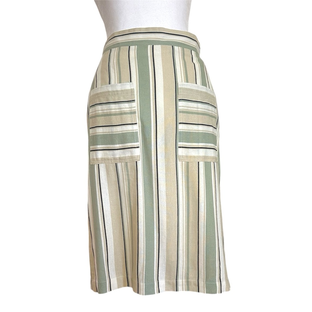 Orange Creek Career Boho Indie Pencil Skirt Size Women's Small Vertical Strips